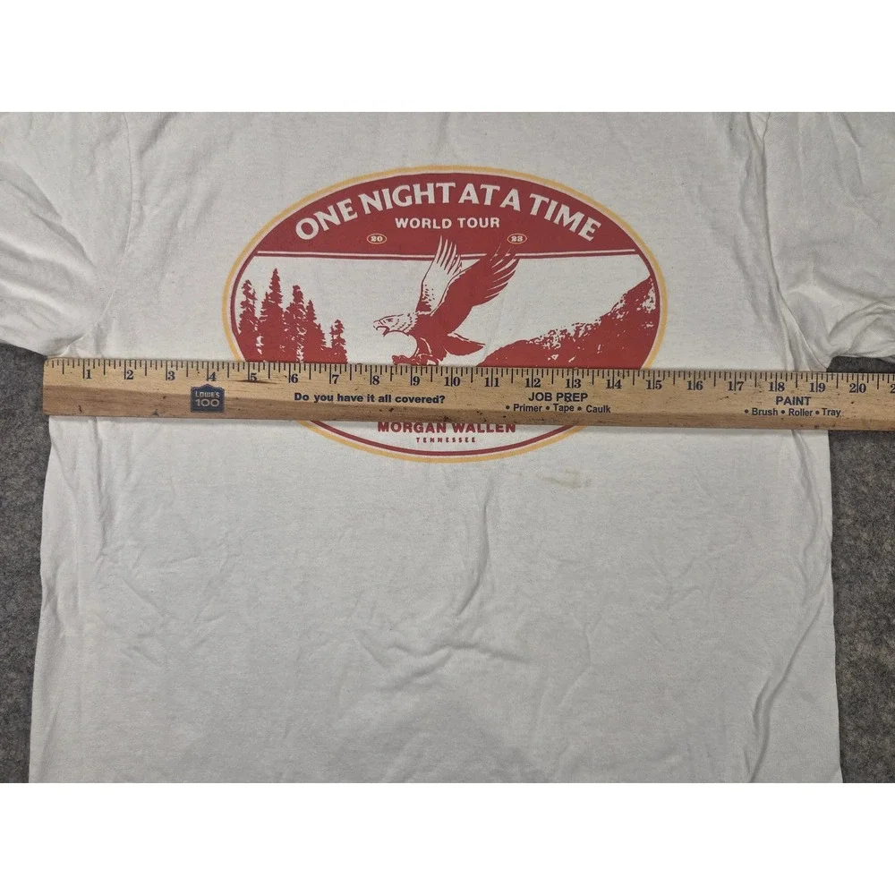 Morgan Wallen One Night At A Time World Tour 2023 Ringer T-Shirt Mens Medium